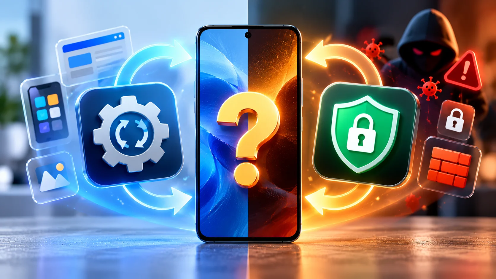 What is the difference between system updates and security updates?