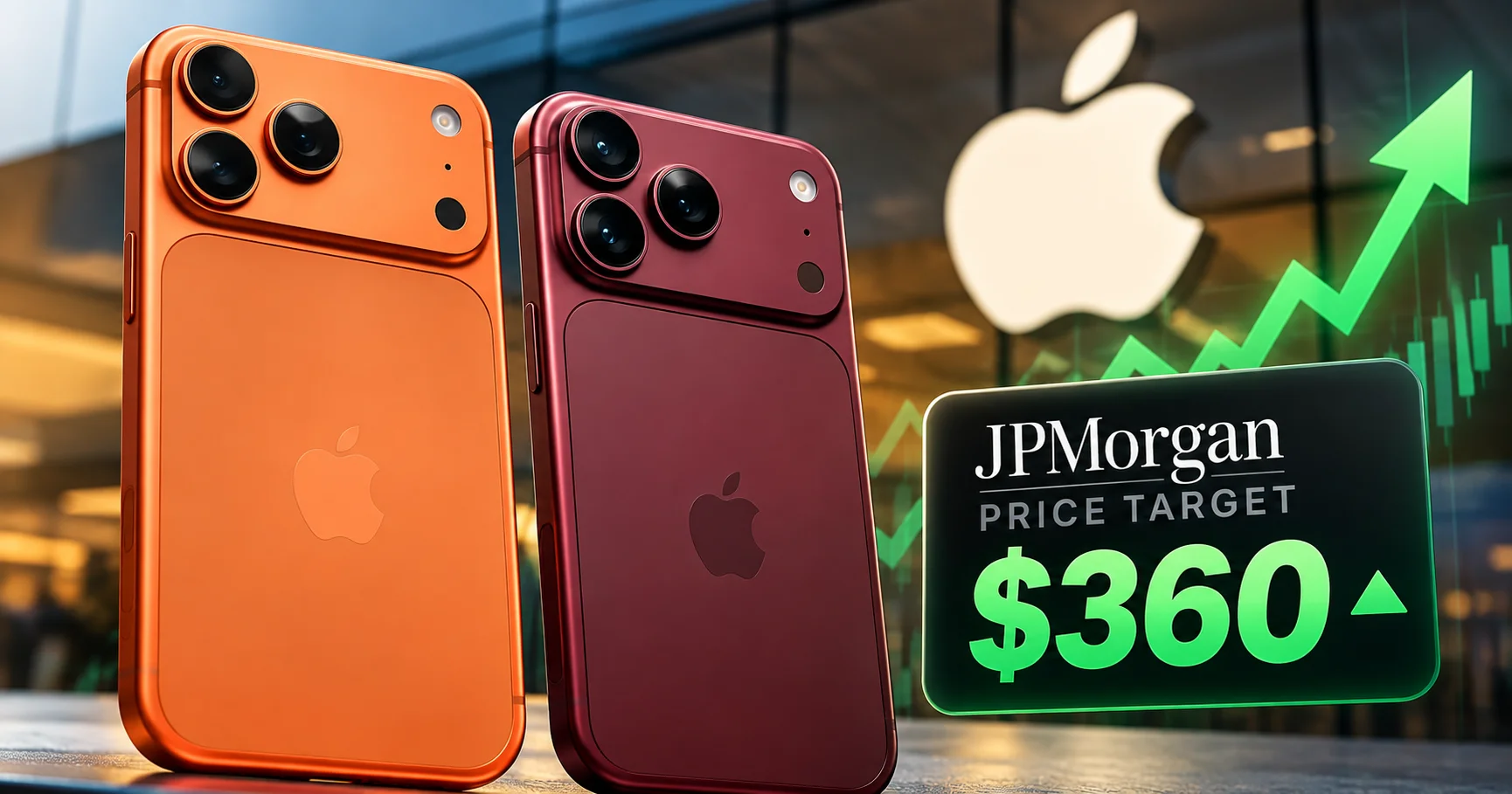 JPMorgan ترفع السعر المستهدف لسهم Apple إلى 360 دولارًا رغم مخاوف مبيعات iPhone 18 Pro