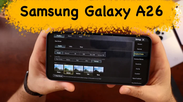 samsung galaxy a26 PUBG ببجي