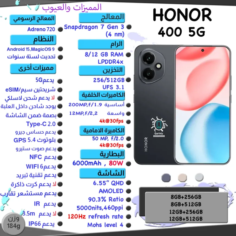 Honor-400---- صورة ومواصفات